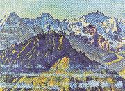 Ferdinand Hodler Eiger Monch und Jungfrau in der Morgensonne oil on canvas